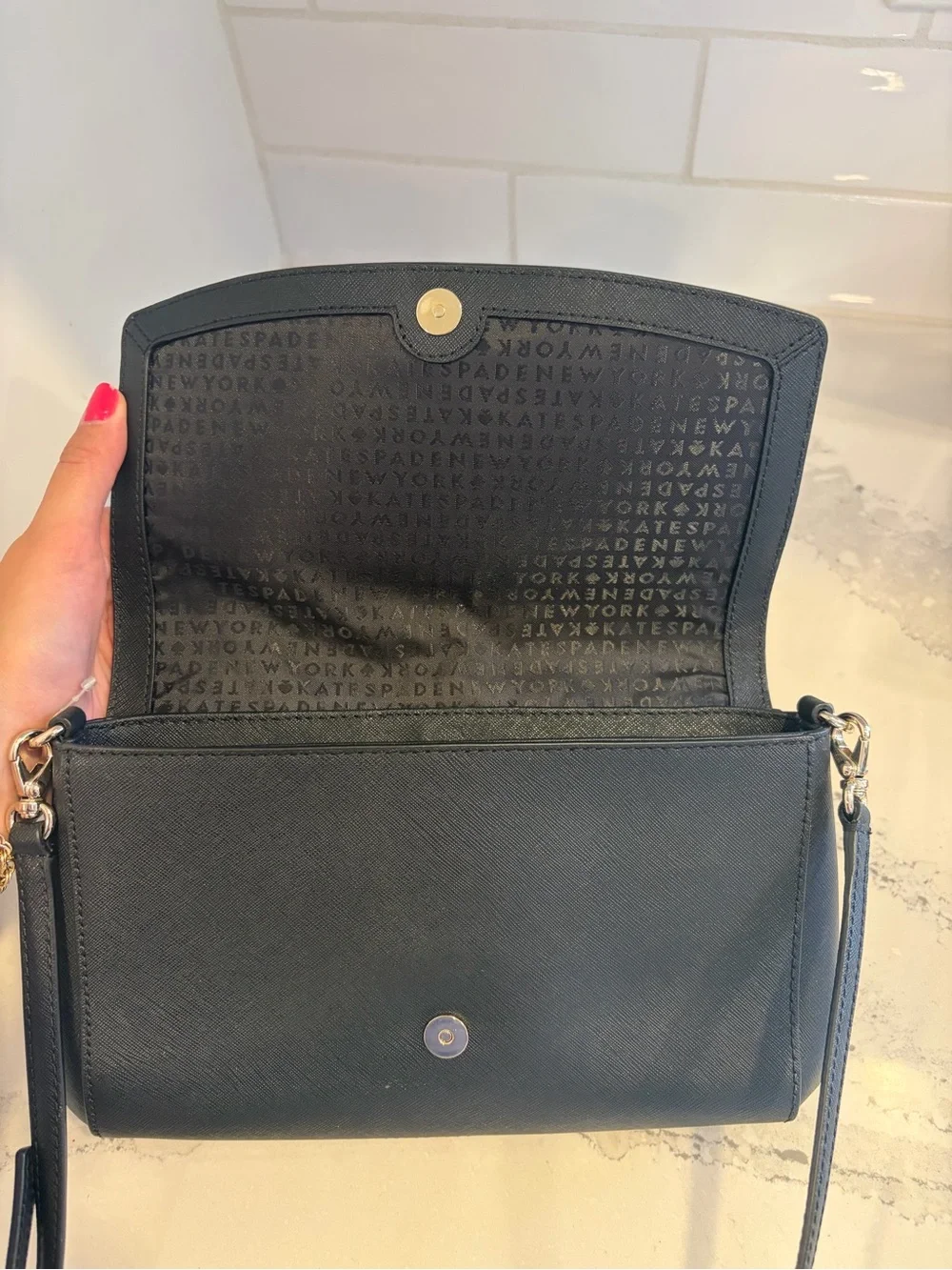 Kate spade pink/black shoulder bag / cross body